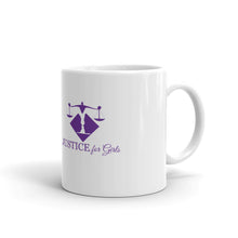 Load image into Gallery viewer, Justice For Girls White Glossy Mug
