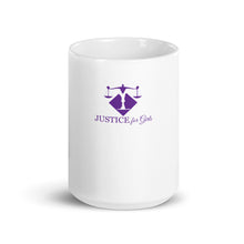 Load image into Gallery viewer, Justice For Girls White Glossy Mug